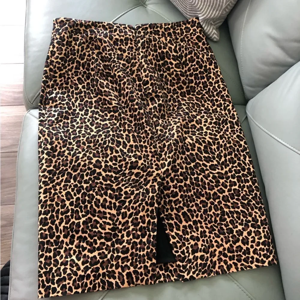 J.Crew No.2 Leopard Pencil Skirt
